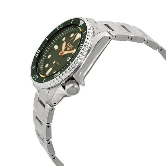 NWT Authentic Seiko 5Sports Automatic Green Dial Men's Watch - Picture 2 of 3